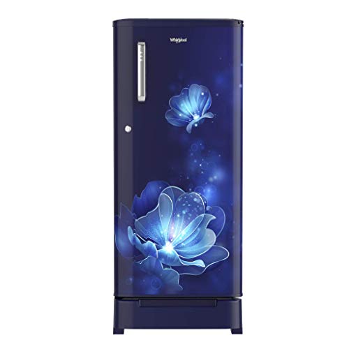 Whirlpool 190 L 4 Star Inverter Direct-Cool Single Door Refrigerator (WDE 205 ROY 4S INV, Sapphire Radiance, Inverter Compressor) with Base-Drawer