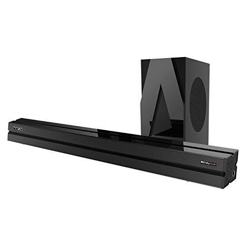 boAt AAVANTE Bar 1700D 120W 2.1 Channel Bluetooth Soundbar with Dolby Audio, Wired Subwoofer, Multiple Connectivity Modes, Entertainment Modes, Bluetooth V5.0(Premium Black)