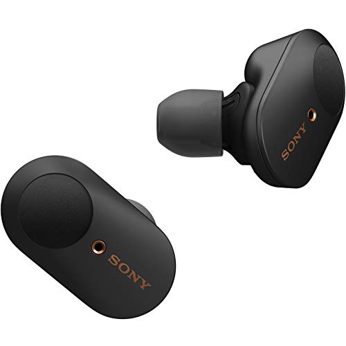 Sony WF-1000XM3 Truly Wireless Bluetooth Earbuds/Earbuds with Battery Life 32 Hours, Alexa Voice Control and mic for Phone Calls – True Wireless Industry Leading Active Noise Cancellation (Black)