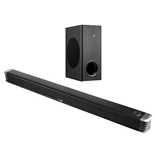 boAt Aavante Bar 1800 120W 2.1 Channel Bluetooth Sound bar with boAt Signature Sound, Wireless Subwoofer, Multiple Connectivity Modes, Entertainment Modes, Bluetooth V5.0 (Premium Black)