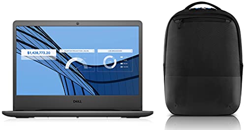 Dell 14 (2021) Thin & Light i3-1005G1 Laptop, 4Gb RAM, 1TB HDD + 256GB SSD, 14” (35.56 Cms) FHD AG Display, Win 10 + MSO, Black (Vostro 3401, D552151WIN9BE)+Dell Pro Slim Backpack 15 - PO1520PS
