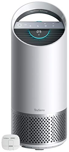 TruSens Z-2000 Air Purifier | Remote SensorPod | 360 HEPA Filtration with Dupont Filter | UV Light Sterilization Kills Bacteria Germs Odor Allergens in Home | Dual Airflow for Full Coverage (Medium)