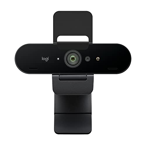 Logitech Brio Stream Webcam, Ultra HD 4K Streaming Edition, 1080p/60fps Hyper-Fast Streaming, Wide Adjustable Field of View for Gaming, Works with Skype, Zoom, Xsplit, YouTube, PC/Xbox/Laptop - Black