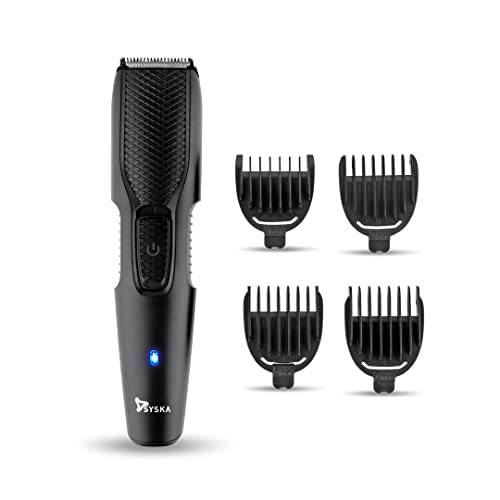 SYSKA HT200U Beard Pro Trimmer Runtime: 40 Mins Cordless Use (Black)