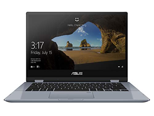 ASUS VivoBook Flip 14 TP412FA-EC372TS 14" (35.56cms) Laptop (10th Gen Core i3-10110U/4GB/512GB SSD/Windows 10 Home (64bit)/Integrated Intel UHD Graphics), Galaxy Blue