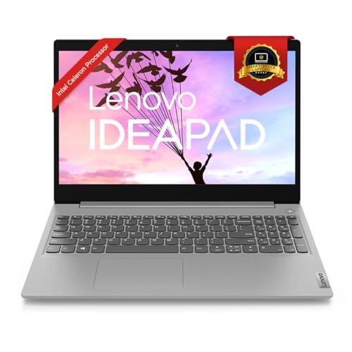 Lenovo IdeaPad Slim 3 Intel Celeron N4020 15.6" (39.62cm) HD Thin & Light Laptop (8GB/256GB SSD/Windows 11/Office 2021/2Yr Warranty/3months Game Pass/Platinum Grey/1.7Kg), 81WQ00MQIN