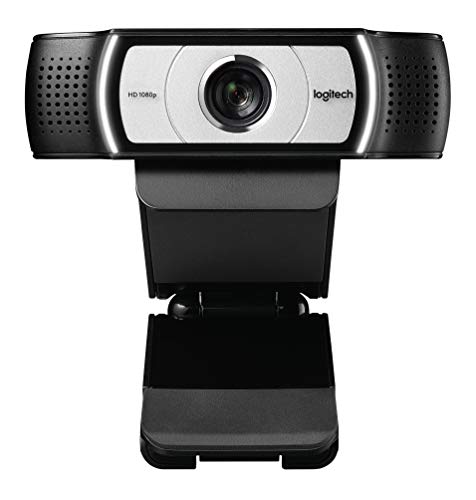 Logitech C930-E Business Webcam, Full HD 1080p/30fps Video Calling, Light Correction, Autofocus, 4X Zoom, Privacy Shade, Works with Skype Business, WebEx, Lync, Cisco, PC/Mac/Laptop/MacBook/Chrome