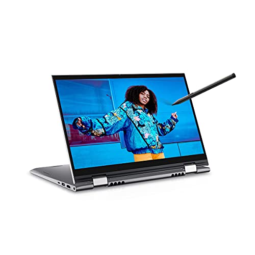 Dell 14 (2021) i7-1165G7 2in1 Touch Screen Laptop, 16Gb RAM, 512Gb SSD, 14” (35.56 cms) FHD Display, Win 10 + MSO, Backlit KB + FPR + Active Pen, Silver Metal Color (Inspiron 5410, D560469WIN9S)