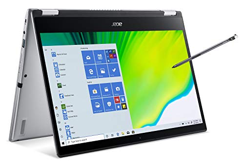 Acer Spin 3 Convertible Laptop, 14" Full HD IPS Touch, Intel Core i5-1035G1, 8GB LPDDR4, 256GB NVMe SSD, WiFi 6, Backlit KB, Fingerprint Reader, Rechargeable Active Stylus, Win 10 Pro, SP314-54N-53BF