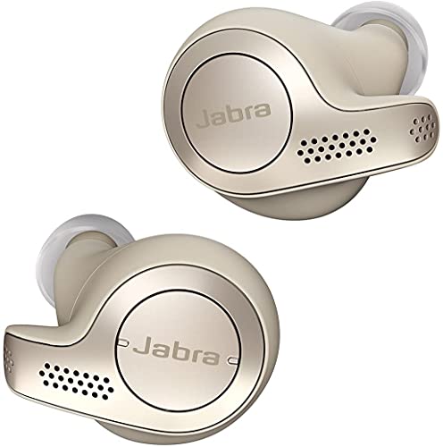 Jabra Elite 65t Alexa Enabled True Wireless Earbuds with Charging Case (Gold Beige)