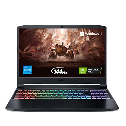 Acer Nitro 5 Gaming Laptop/ 11th Gen Intel Core i5-11400H Processor 6 core/ 15.6"(39.6cms) FHD 144 Hz Display (8GB/512GB SSD/GTX 1650 Graphics/Windows 11 Home/RGB), AN515-57 + Xbox Game Pass Ultimate