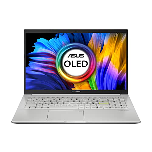 ASUS VivoBook K15 OLED 15.6-inch (39.62 cms) FHD OLED, Intel Core i3-1115G4 11th Gen, Thin and Light Laptop (8GB/256GB SSD/Office 2019/Windows 10/Integrated Graphics/Silver/1.8 Kg), K513EA-L303TS