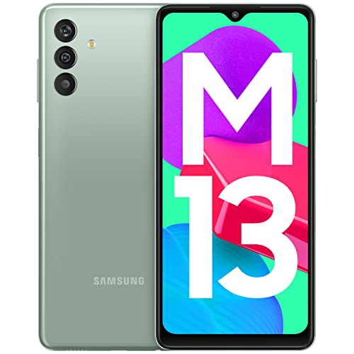 Samsung Galaxy M13 (Aqua Green, 6GB, 128GB Storage) | 6000mAh Battery | Upto 12GB RAM with RAM Plus | 2000 Instant Discount on SBI Credit Cards Valid Till 10th August