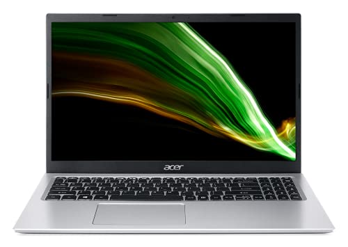 Acer Aspire 3 11th Gen Intel Core i3-1115G4 Processor 15.6-inch (39.6 cms) Full HD IPS Laptop (4GB RAM/1TB HDD/W10H/1.7 Kg/Silver), A315-58, Large