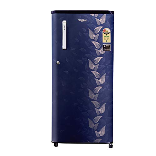 Whirlpool 190 L 2 Star Direct-Cool Single Door Refrigerator (WDE 205 CLS PLUS 2S, Sapphire Fiesta, Toughened Glass Shelves)