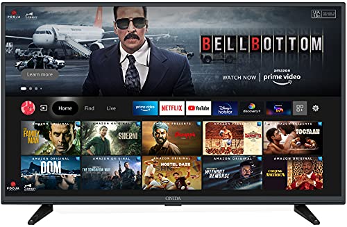 Onida 80 cm (32 inches) HD Ready Smart LED Fire TV 32HIF1 (Black) (2021 Model) | Voice Remote with Alexa