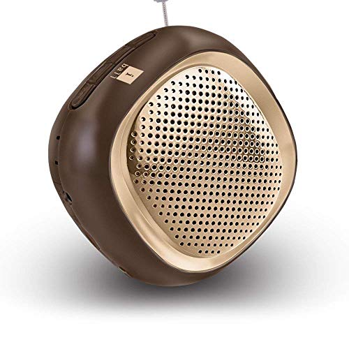 iBall Musi Cube BT20 Portable Bluetooth Speaker with FM (Brown)