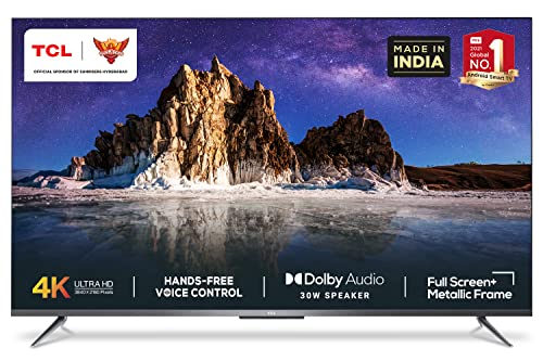 TCL 139 cm (55 inches)  AI 4K Ultra HD Certified Android Smart LED TV 55P715 (Sliver) (2020 Model)