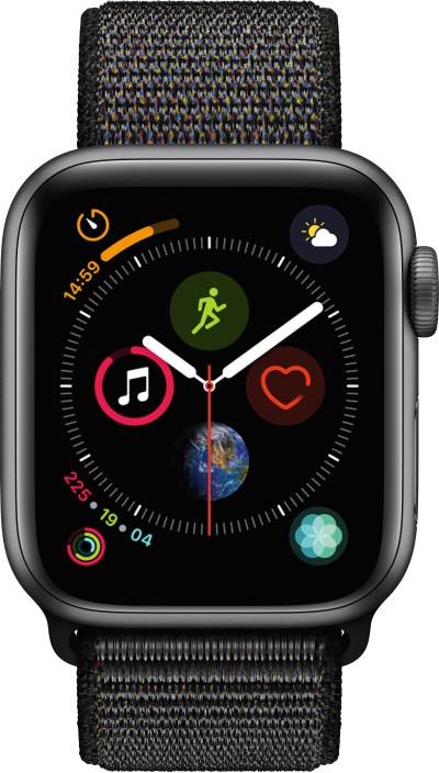 Apple Watch Series 4 GPS + Cellular 40 mm Space Grey Aluminium Case with Black Sport Loop