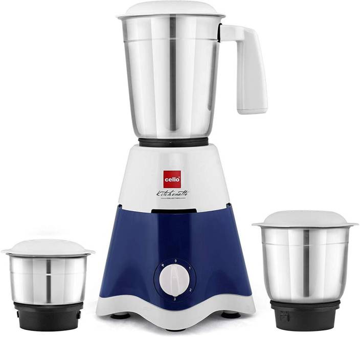 Cello 500-Watt Mixer Grinder with 3 Jars 500 Mixer Grinder