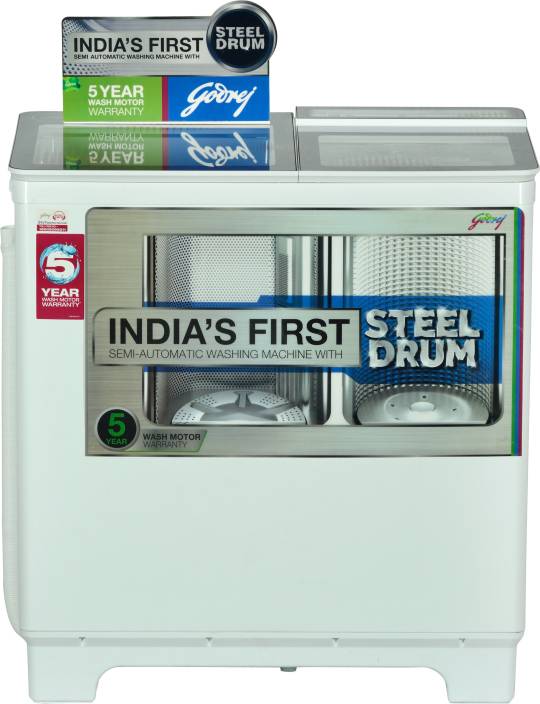 Godrej 8 kg Semi Automatic Top Load Washing Machine White