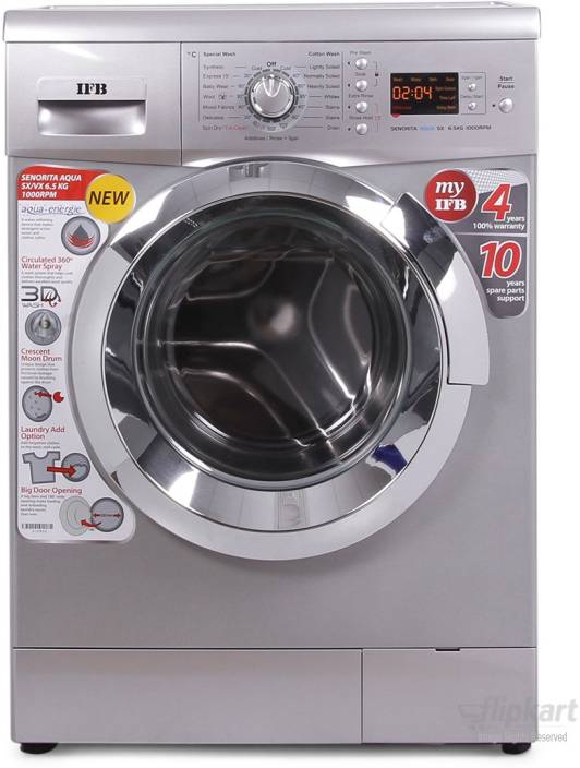 IFB 6.5 kg Fully Automatic Front Load Washing Machine Silver