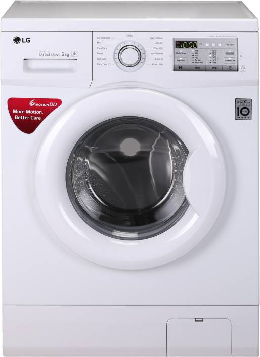 LG 6 kg Fully Automatic Front Load Washing Machine White