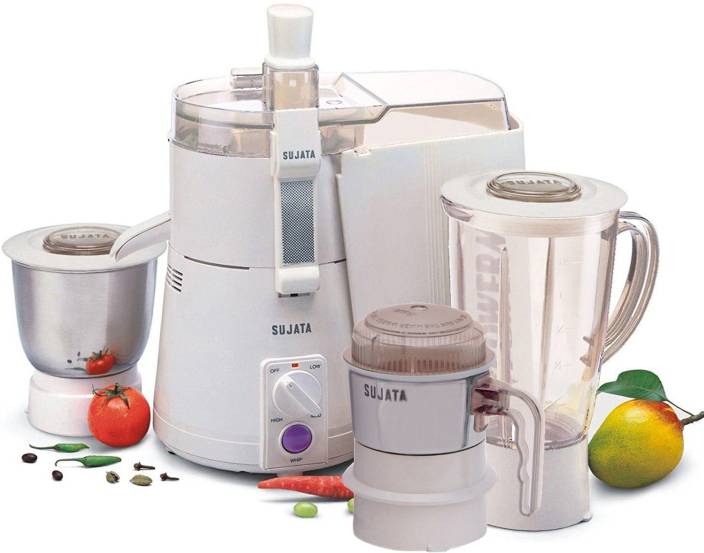 SUJATA POWERMATIC PLUS WITH CHUTNEY JAR WATT- 900 W Juicer Mixer Grinder