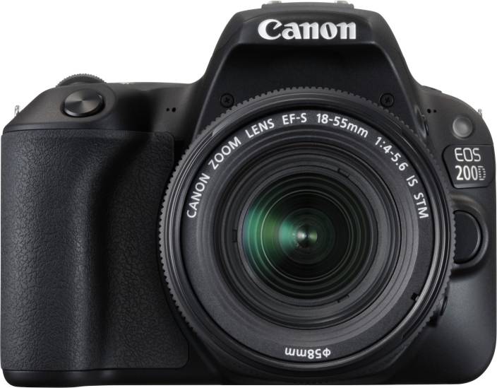 Canon EOS 200D DSLR Camera Body with Single Lens: EF-S18-55 IS STM (16 GB SD Card + Camera Bag)