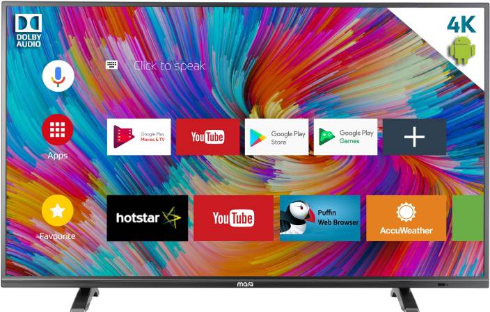 MarQ by Flipkart Dolby Certified Android 43 inch(109 cm) Ultra HD (4K) Smart LED TV