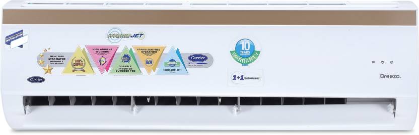 Carrier Hybridjet 1.5 Ton 5 Star Split Inverter AC reviews and best buy price in India