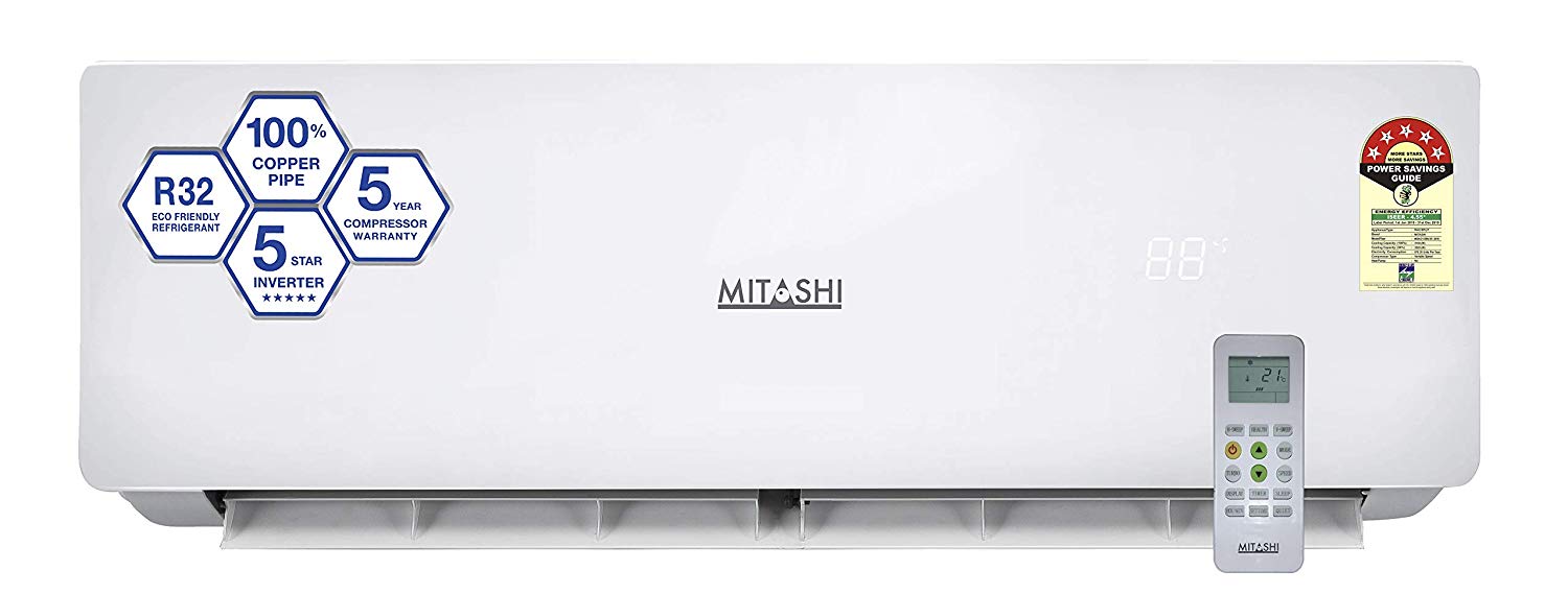 Mitashi 1.5 Ton 5 Star Inverter  reviews and best buy price in India