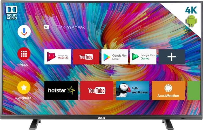 MarQ by Flipkart Dolby Certified Android 49 inch(124 cm) Ultra HD (4K) Smart LED TV