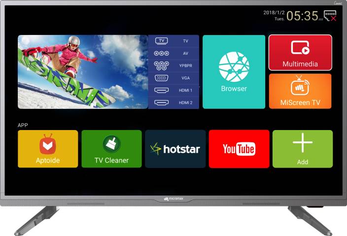 Micromax Canvas 81cm (32 inch) HD Ready LED Smart TV 2018 Edition