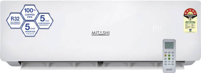 Mitashi 1.5 Ton 5 Star Split Inverter AC - White