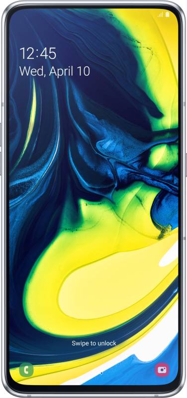 Samsung Galaxy A80 (Ghost White, 128 GB)