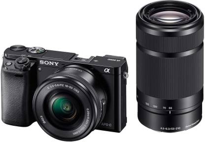 Sony Alpha ILCE-6000Y/b in5 Mirrorless Camera Body with Dual Lens : 16-50 mm & 55-210 mm