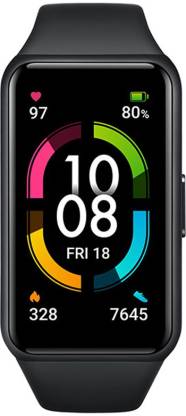 Honor Band 6  (Meteorite Black Strap, Size : Regular)