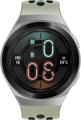 Huawei Watch GT 2e Active Smartwatch  (Green Strap, Regular)