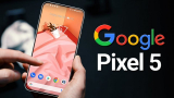 Google Pixel 5 XL with a punch hole display and dual camera