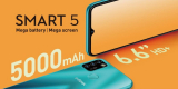 Infinix Smart 5 comes with a With 6000mAh Battery